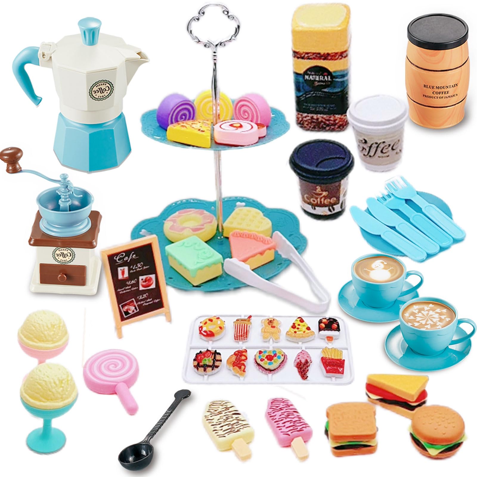 Amazon.com: GIFTRRTOY Pretend Tea Party Set for Little Girls, 48